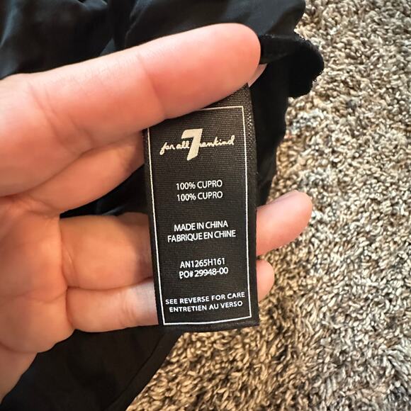 NWT 7 FOR ALL MANKIND Flowy Crop Top Tank Top Size S Classic Glam Luxe Modern - Picture 7 of 7